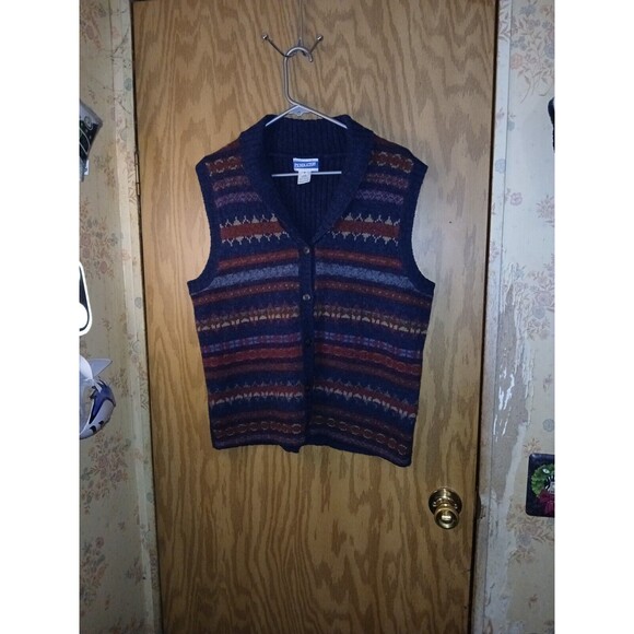 Pendleton Vest Knockabouts Wool Blend Women's Size Medium Vintage Hong Kong - Picture 1 of 13